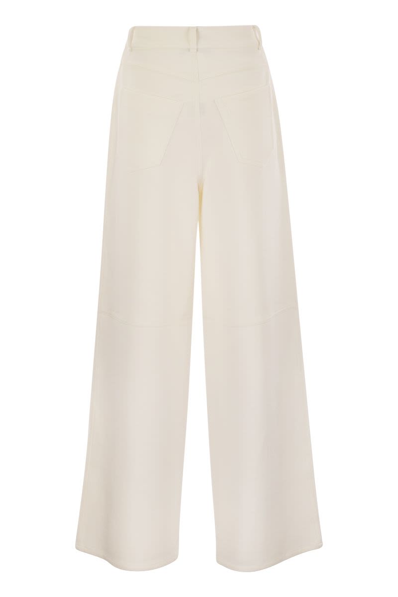 S MAX MARA High-Waisted Wide-Leg T-Shirt Trousers