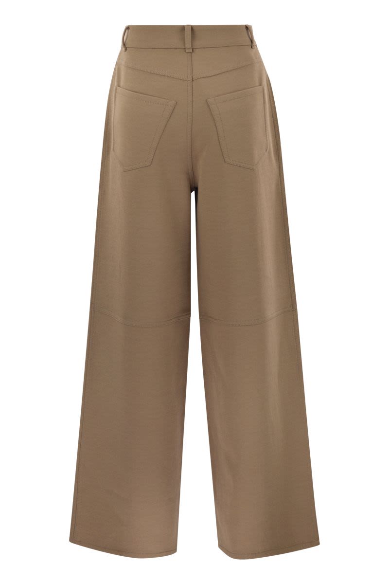 S MAX MARA Elevated Technical Cotton T-Shirt Trousers - Size M