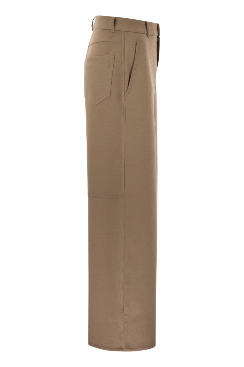 S MAX MARA Elevated Technical Cotton T-Shirt Trousers - Size M