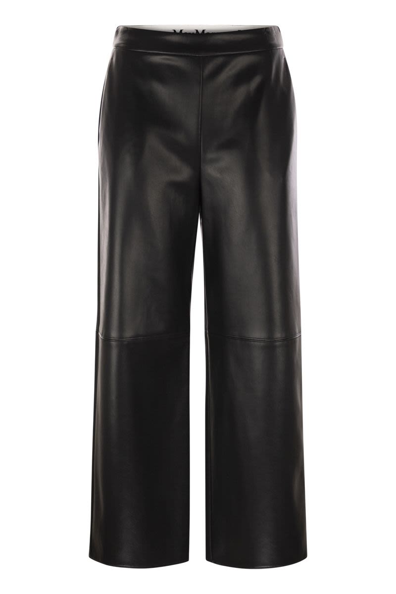 S MAX MARA Soft Coated Fabric Straight Leg Trousers for Women - Loose Fit