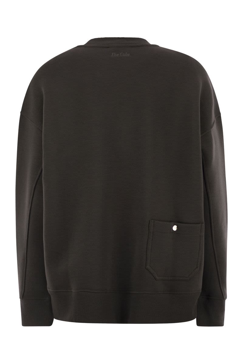 S MAX MARA Brushed Cotton Logo Sweatshirt