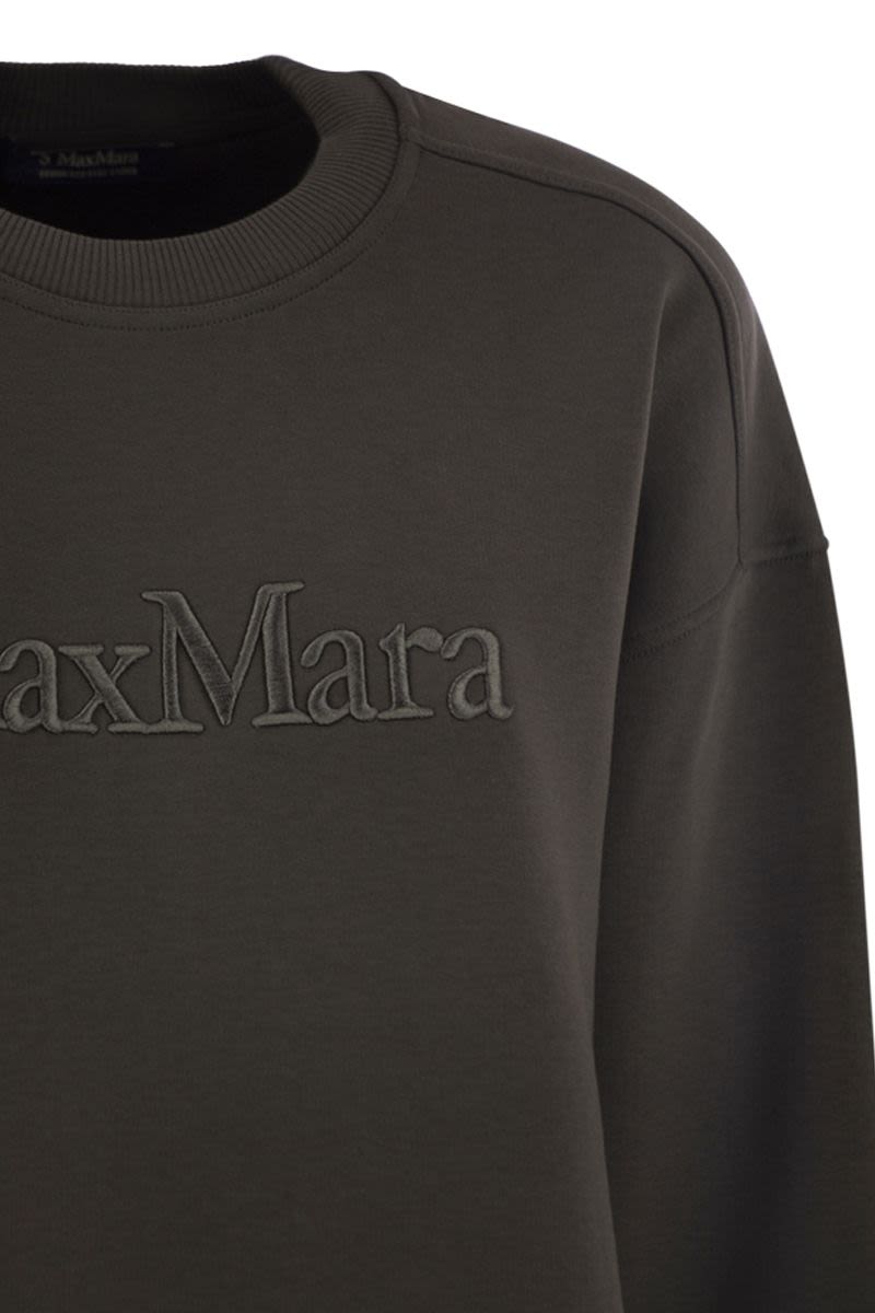 S MAX MARA Brushed Cotton Logo Sweatshirt