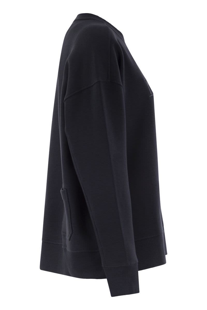 S MAX MARA Soft-Fit Brushed Cotton Logo Sweatshirt - Women