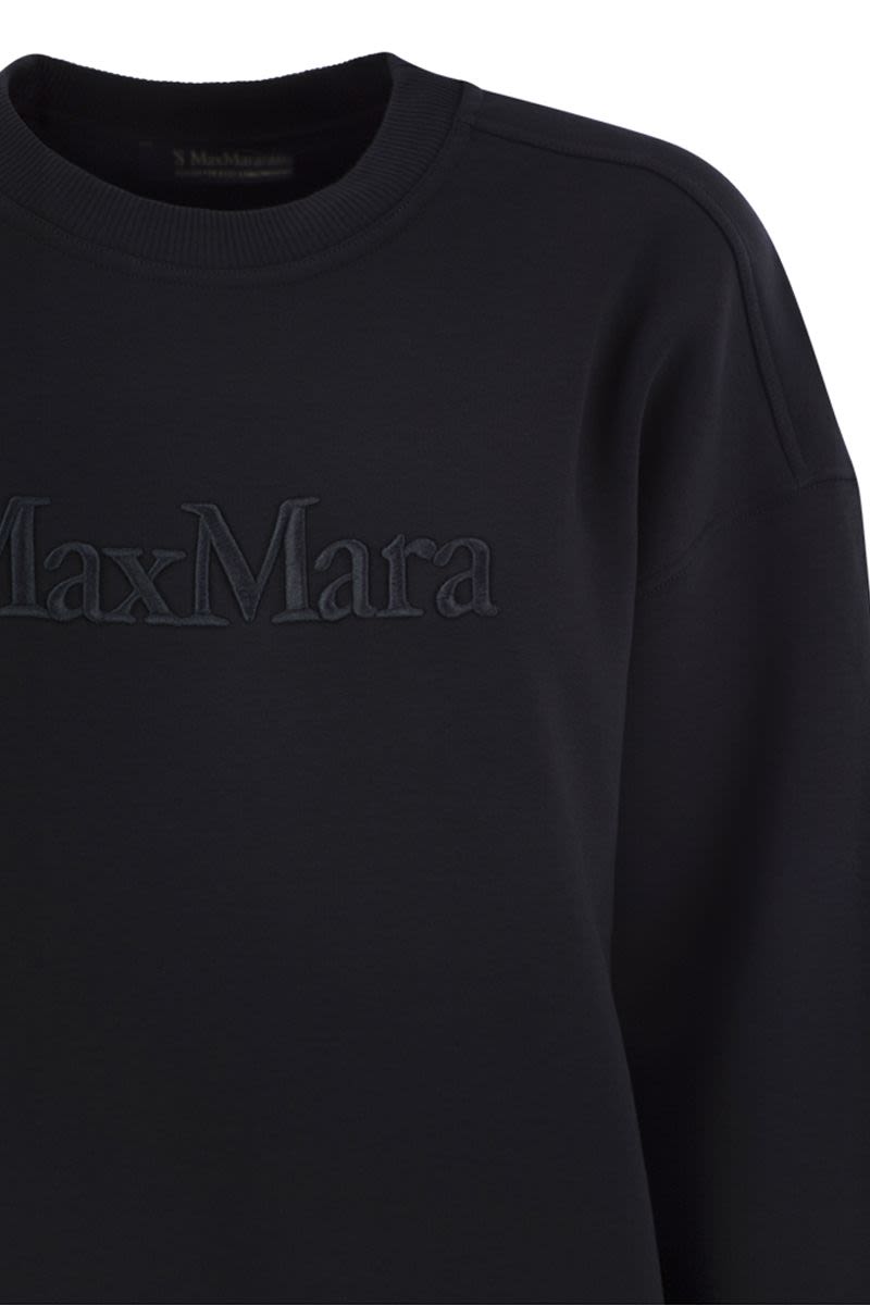 S MAX MARA Soft-Fit Brushed Cotton Logo Sweatshirt - Women