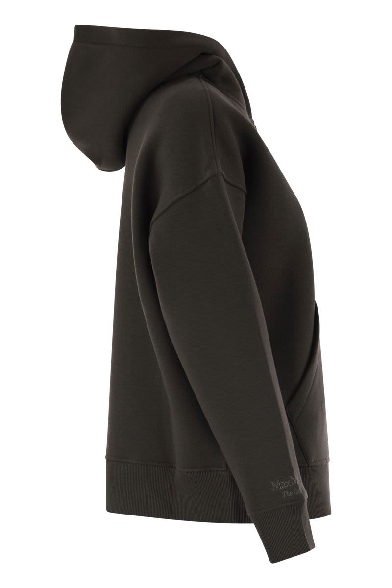 S MAX MARA Women's Brushed Cotton T-Shirt Hoodie