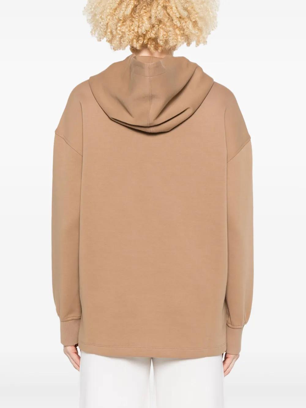 S MAX MARA Oversized Cotton Sweatshirt with Front Pockets - Size M