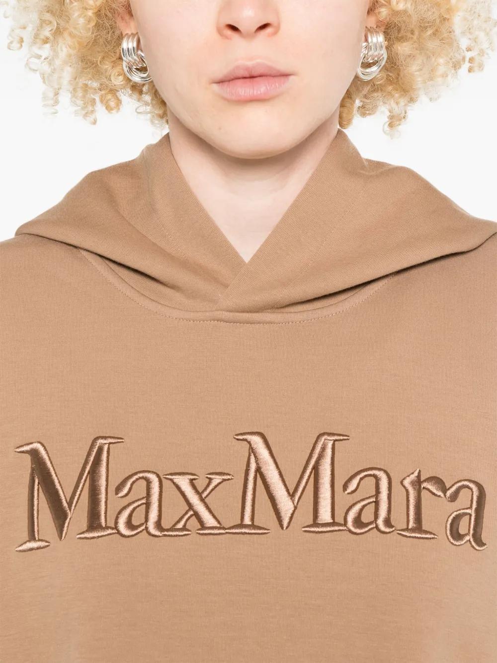 S MAX MARA Oversized Cotton Sweatshirt with Front Pockets - Size M