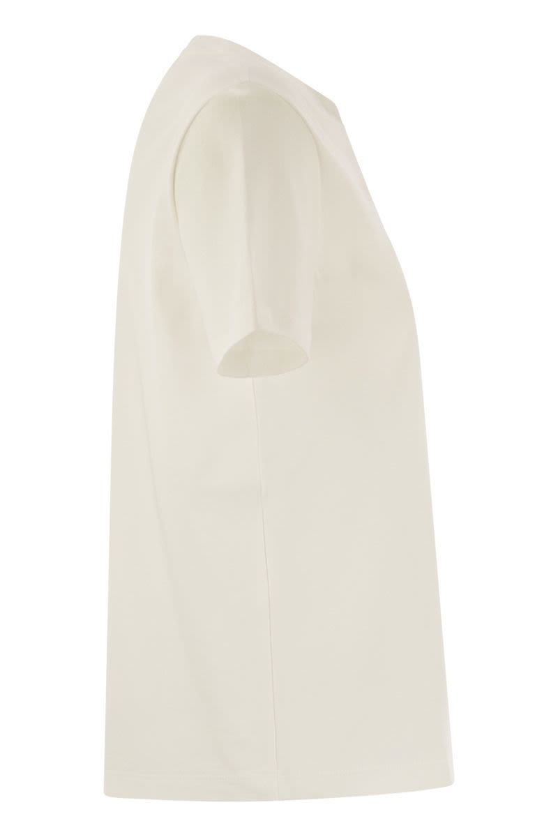 S MAX MARA Soft Cotton T-Shirt with Pocket - FW25 Edition