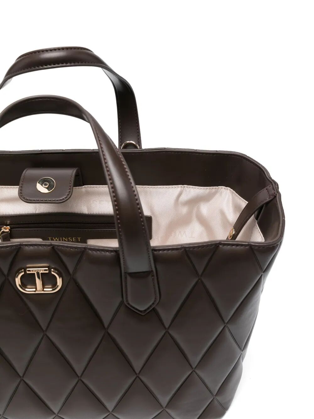 TWIN-SET Lightly Padded Mini Tote Handbag