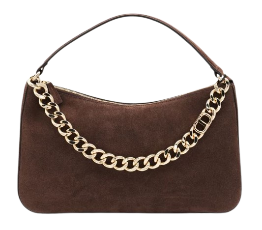 TWIN-SET Sleek Textured Handbag with Chain Strap