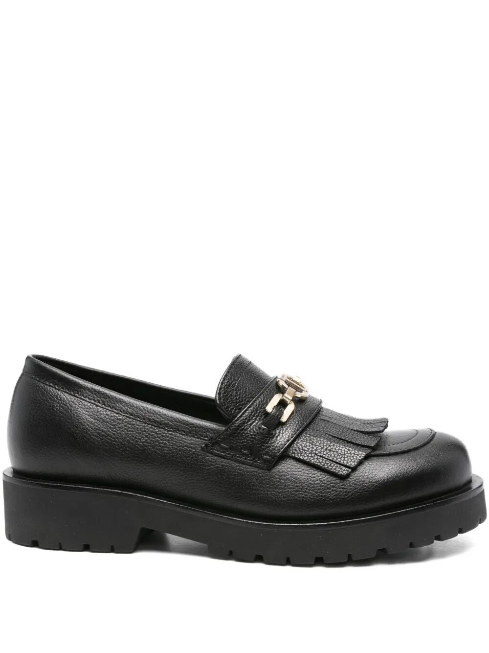 TWIN-SET Tassel Loafers with Logo Chain