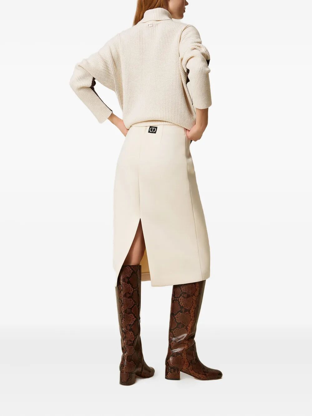 TWIN-SET Elegant Midi Skirt for Women