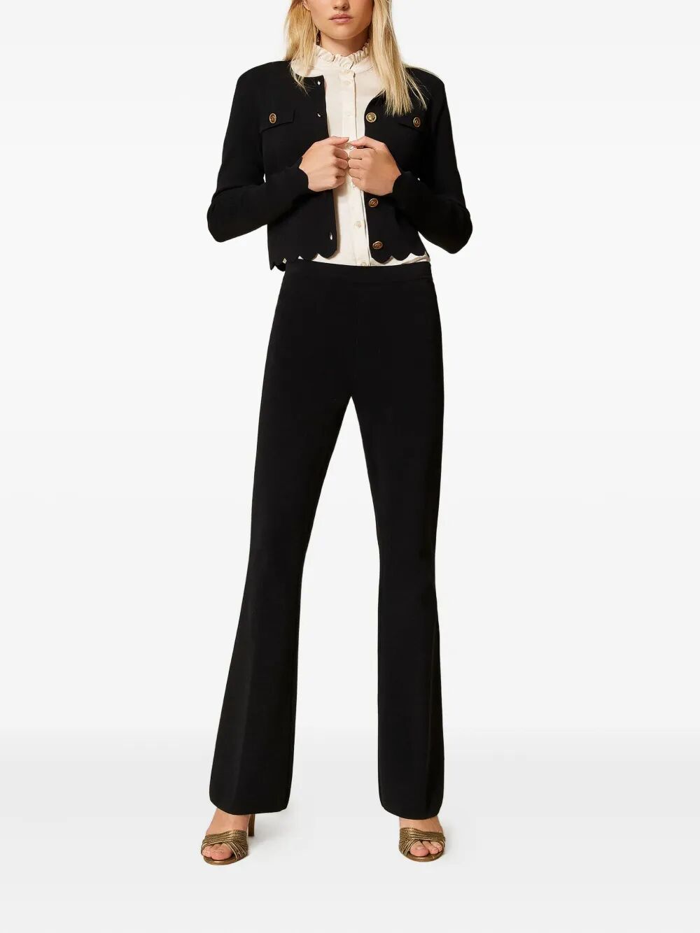 TWIN-SET Wide Leg Trousers for Women - FW25 Collection