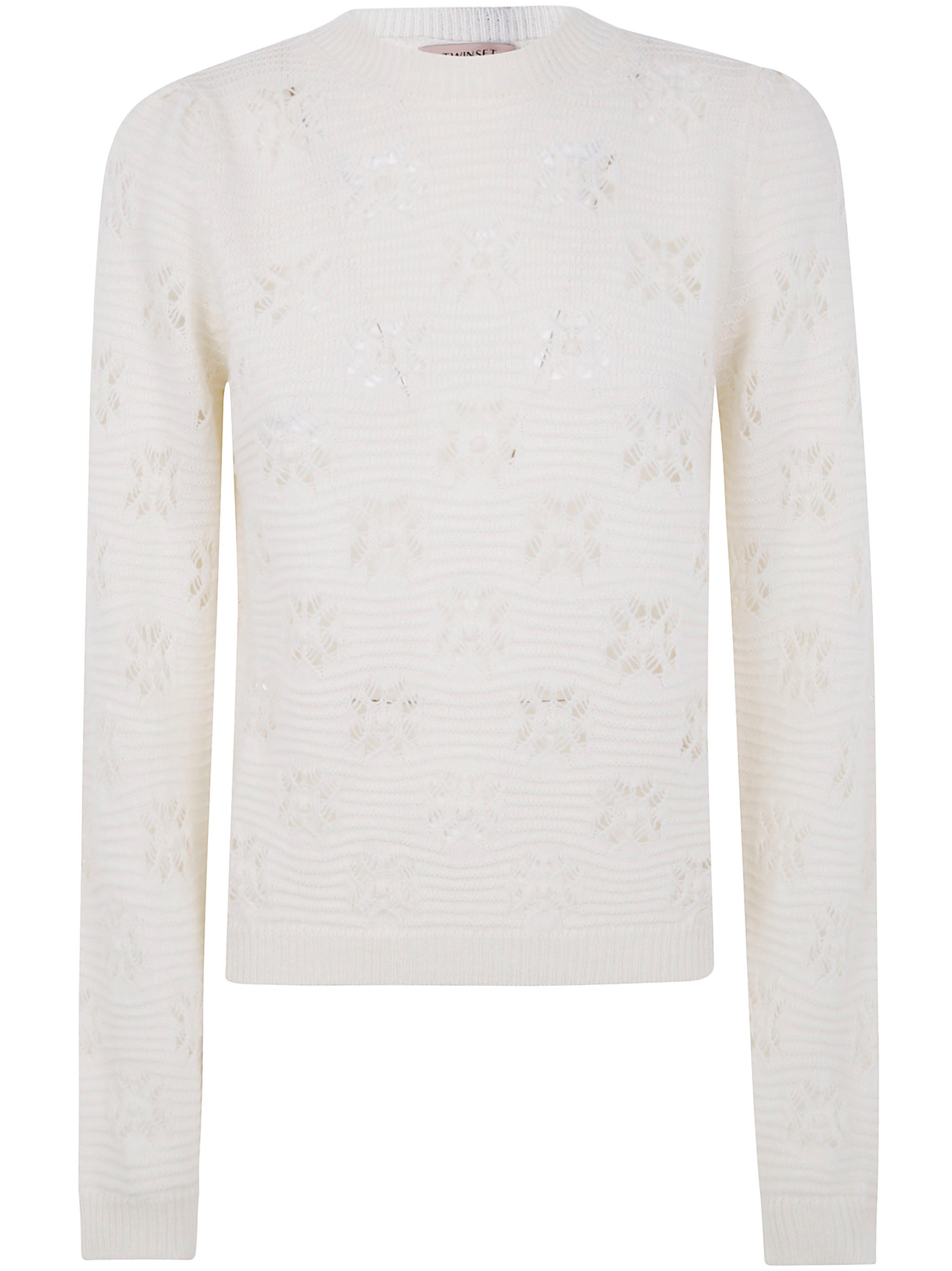 TWIN-SET Chic Round Neck Sweater for Women