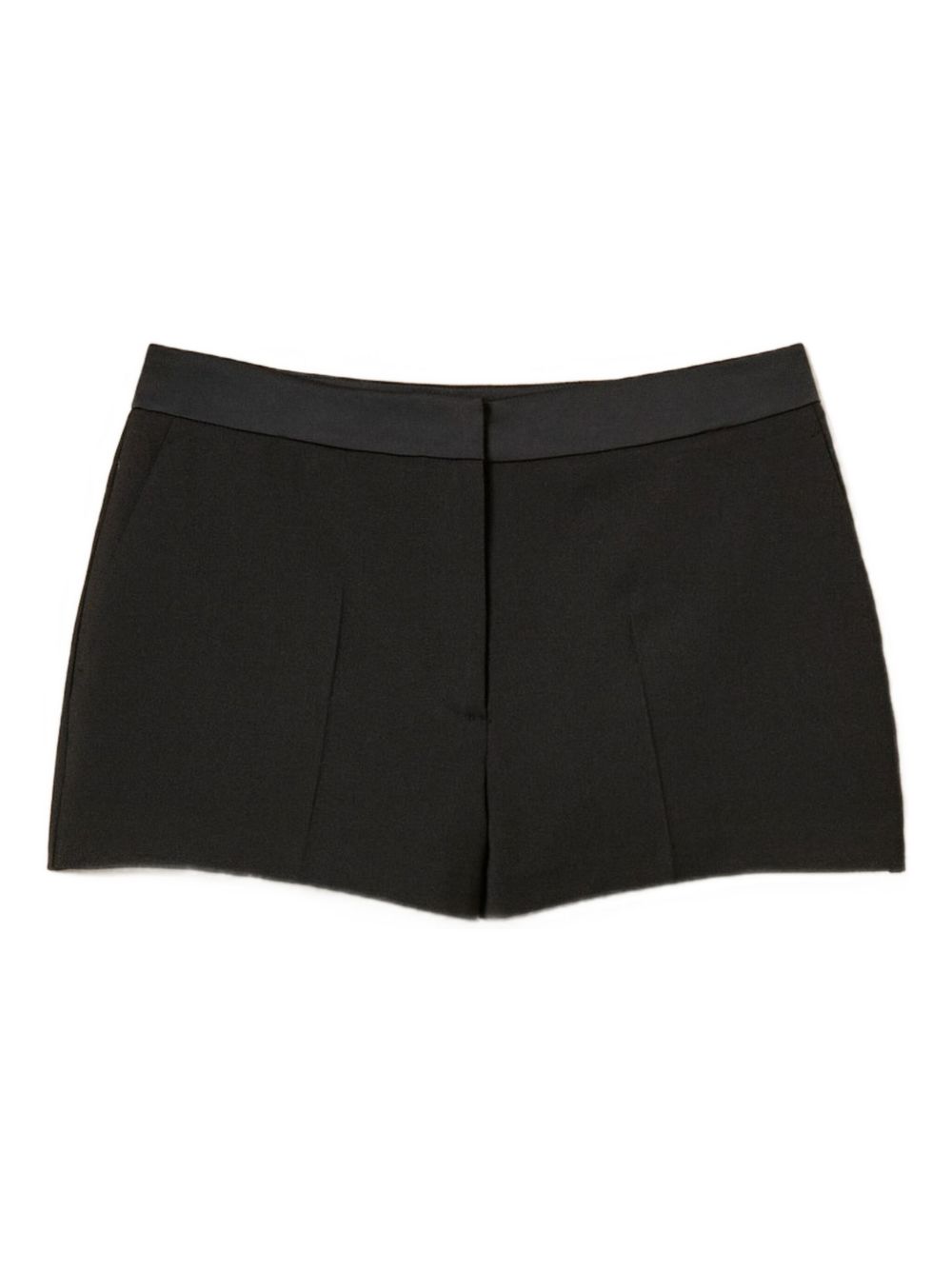 TWIN-SET Satin Waistband Mini Shorts