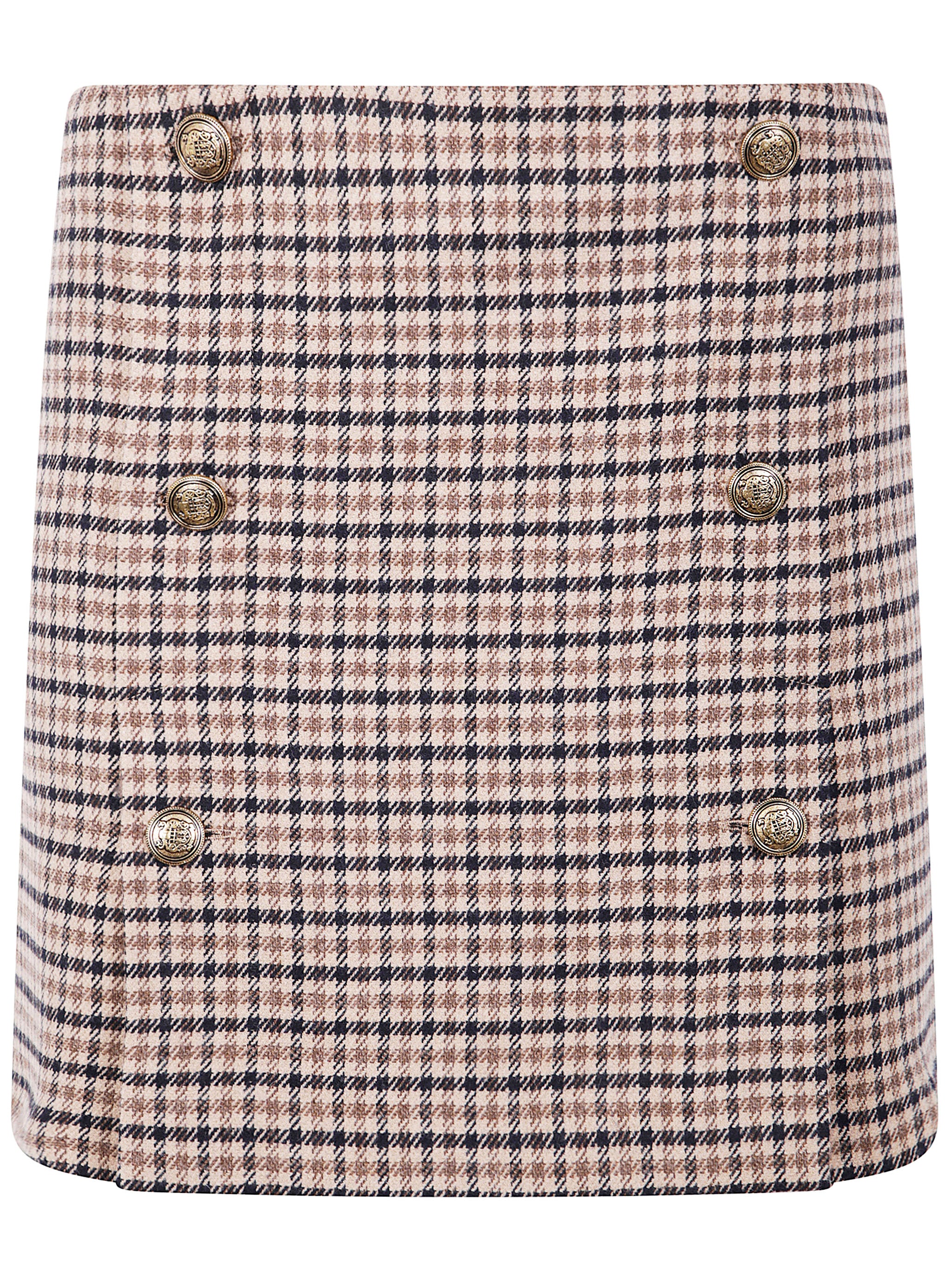 TWIN-SET Chic Check Mini Skirt