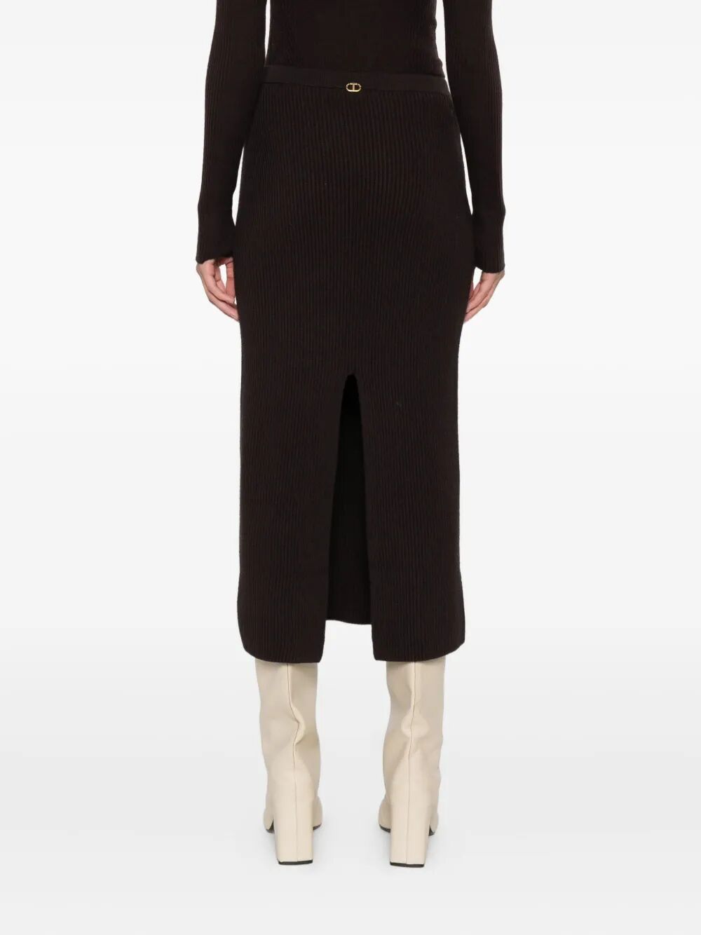 TWIN-SET Chic Midi Skirt for Women