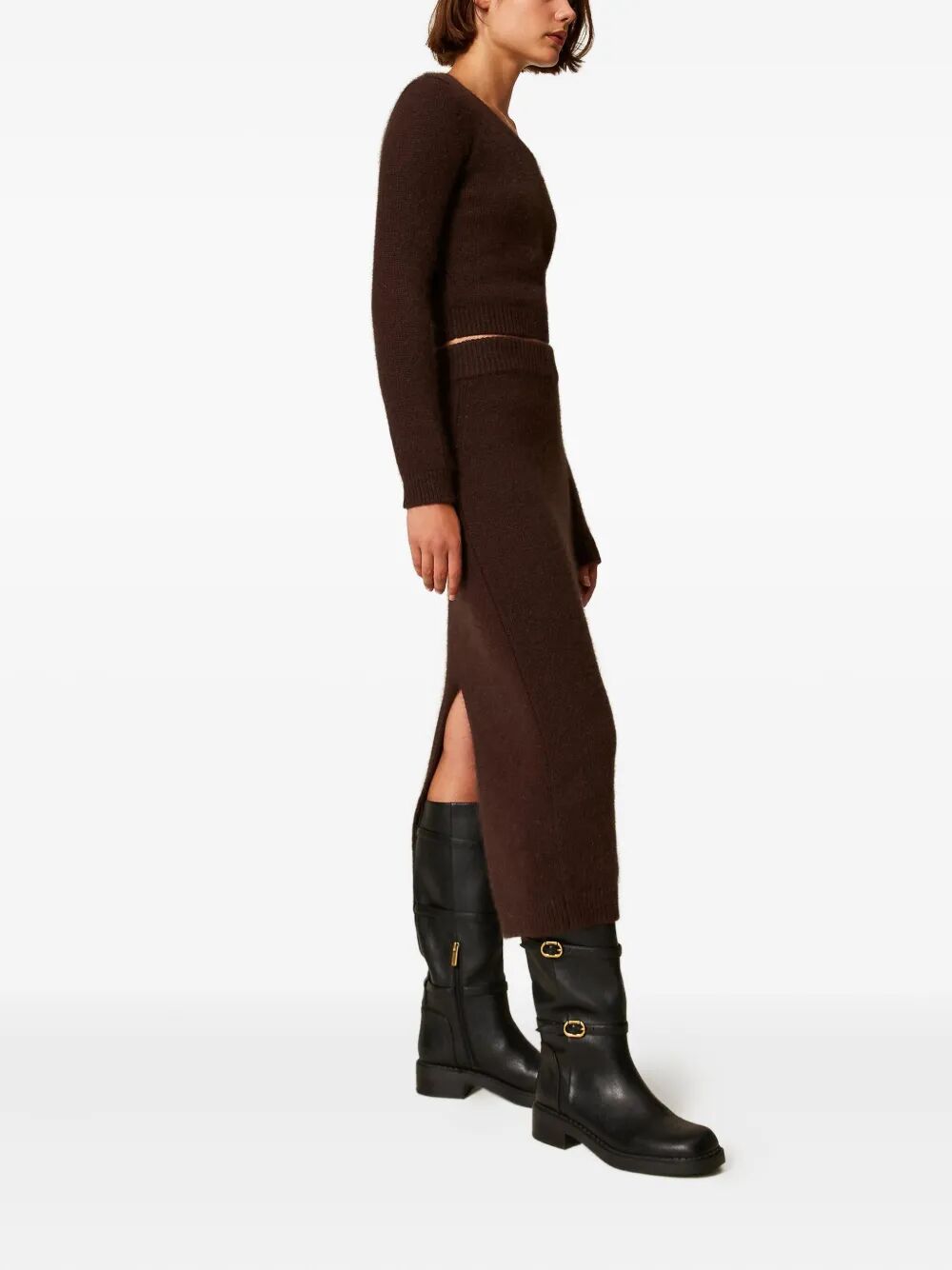 TWIN-SET Chic Midi Skirt for Women