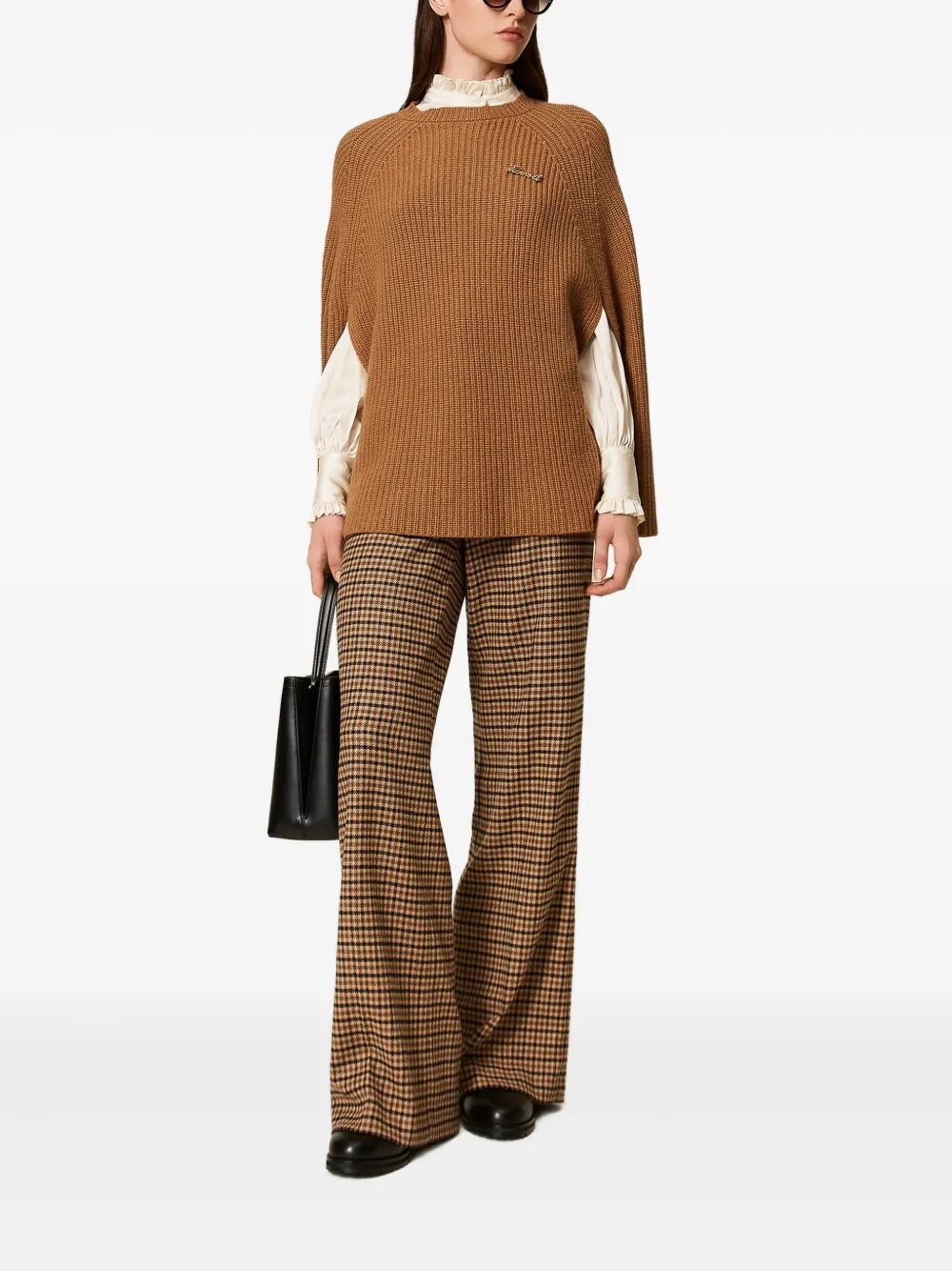 TWIN-SET Cascading Mini Cape for Women