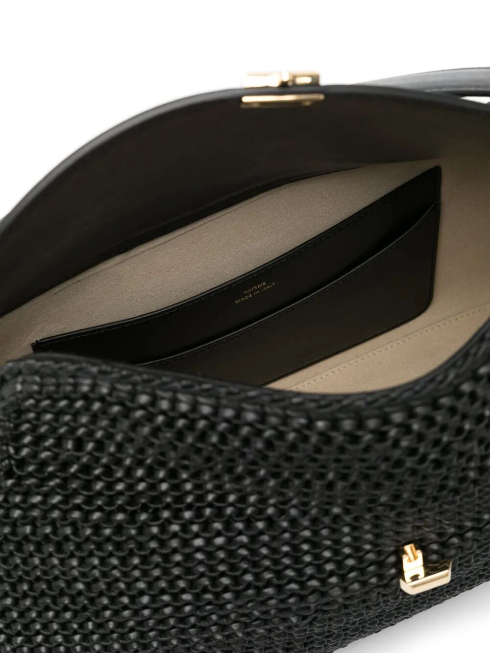 TOTEME Woven Leather Top Handle Handbag
