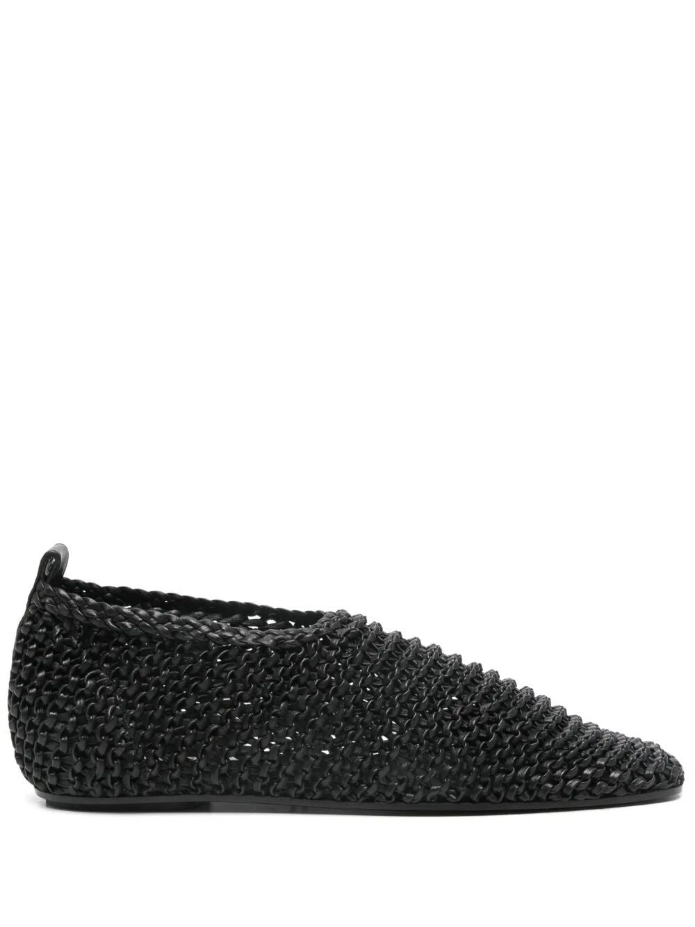 TOTEME Woven Leather Ballerina Flats