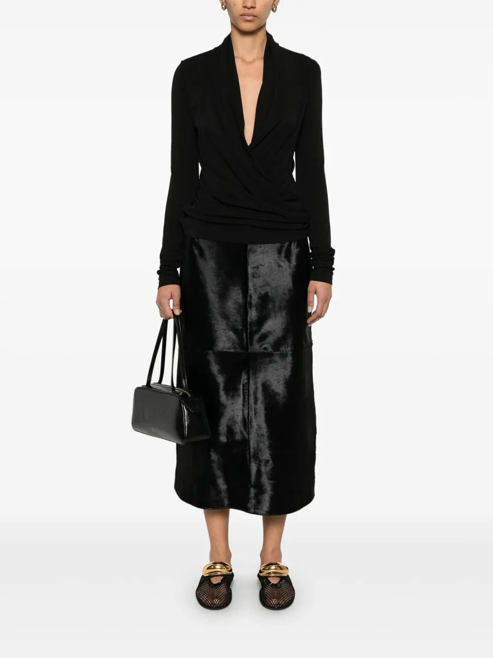 TOTEME Overlapped Mini T-Shirt Top
