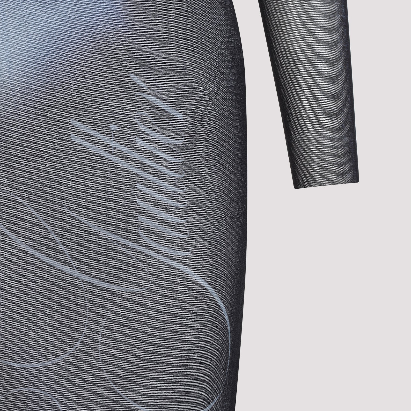 JEAN PAUL GAULTIER Mesh Crew Neck Long Dress - SS25