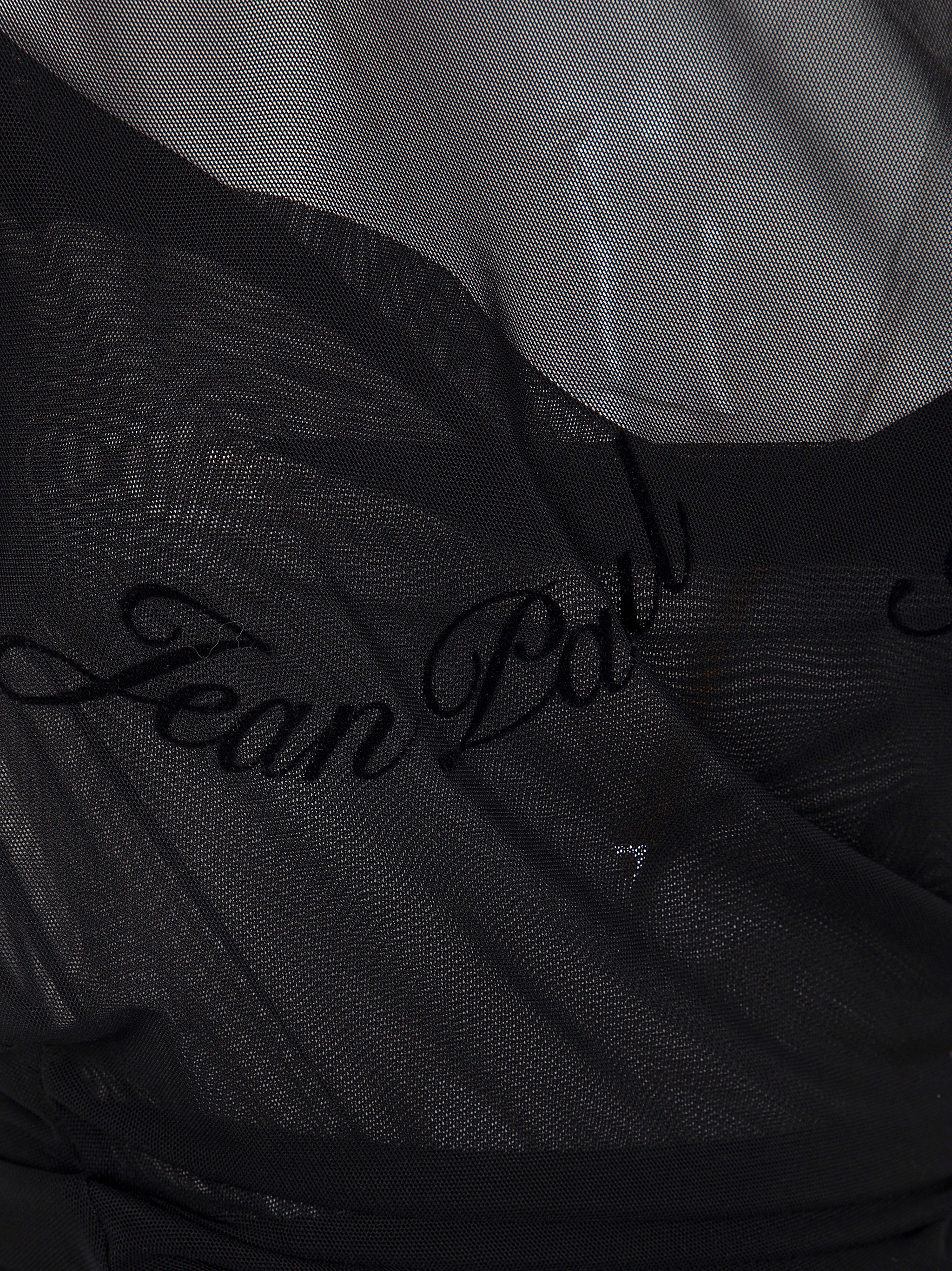 JEAN PAUL GAULTIER Mesh Open Back Sleeveless Mini Dress