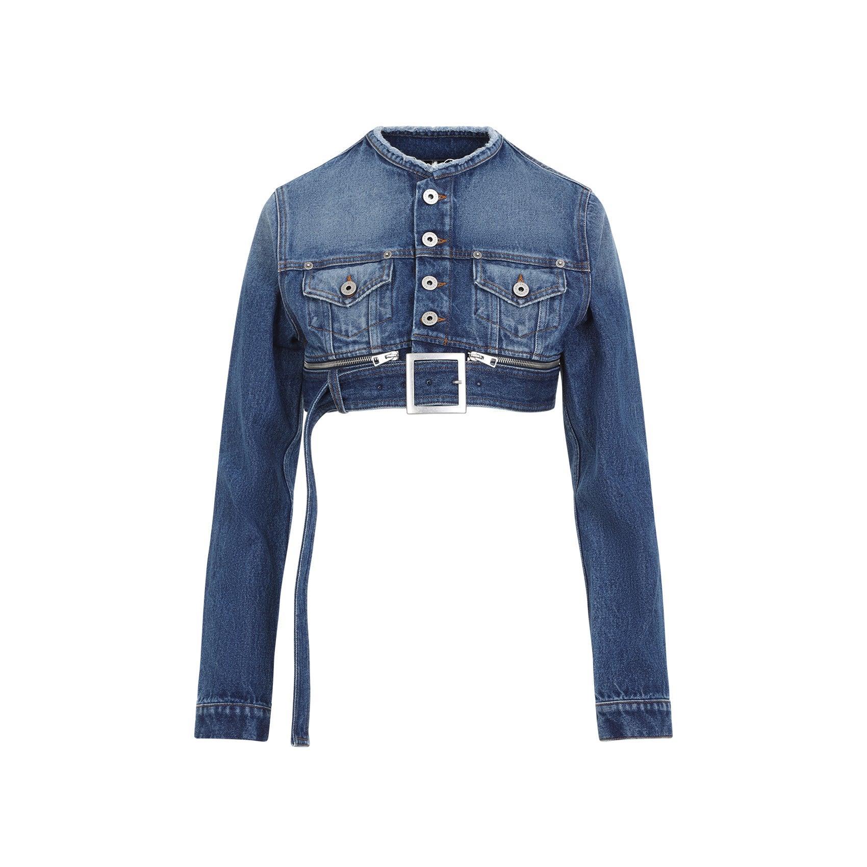 JEAN PAUL GAULTIER Super Cropped Denim Jacket