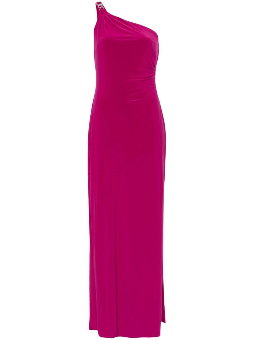 LAUREN RALPH LAUREN One Shoulder Evening Mini Dress