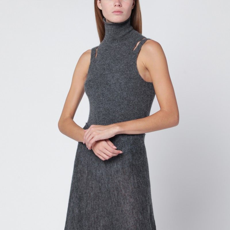 ROBERTO COLLINA Cashmere Blend Turtleneck Top with Cut-Out Details - FW25