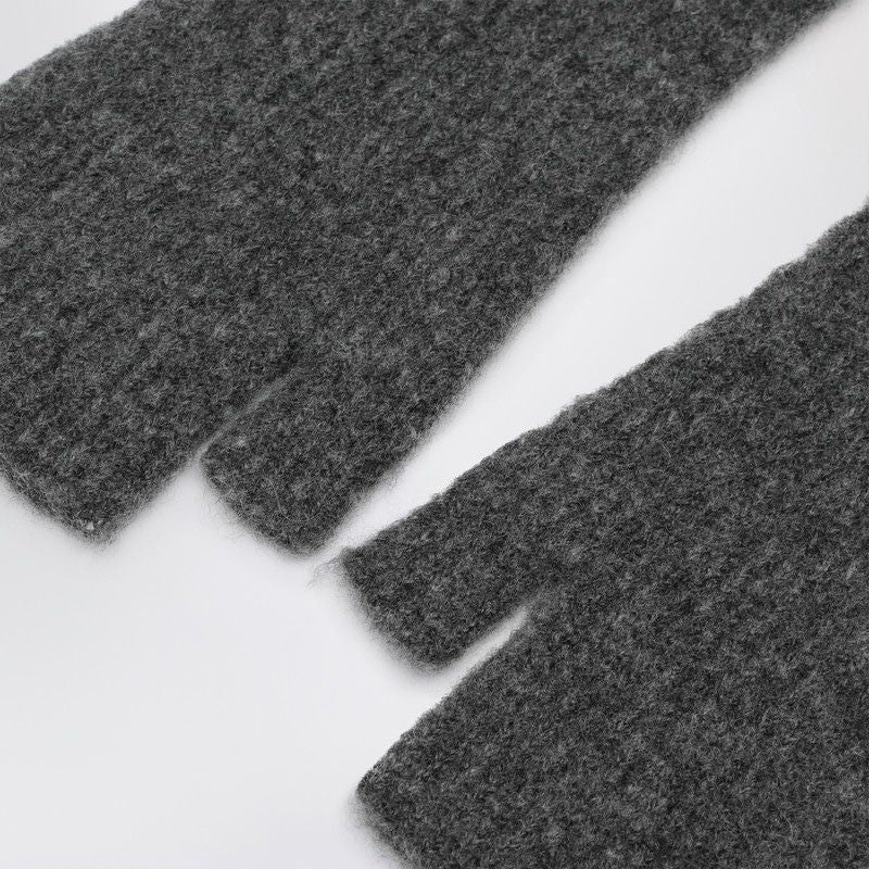 ROBERTO COLLINA Long Fingerless Cashmere and Silk Blend Gloves