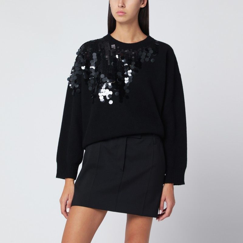 ROBERTO COLLINA Embroidered Crew-Neck Sweater in Various Sizes