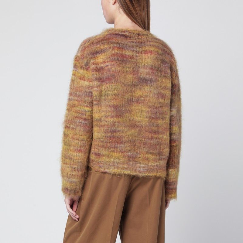 ROBERTO COLLINA Multicolor Printed Yarn Crewneck Sweater - Women's