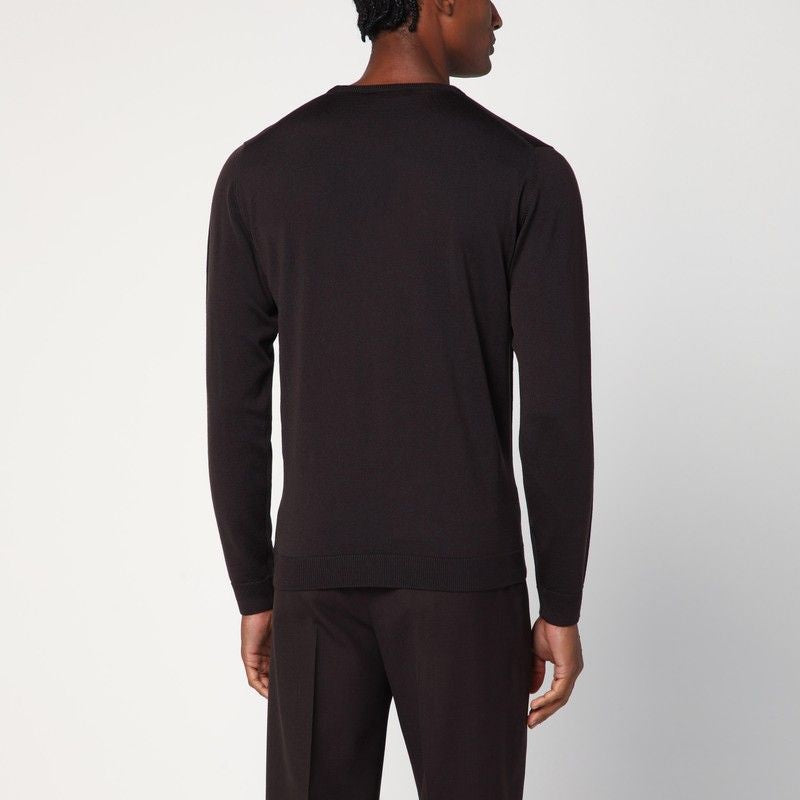 ROBERTO COLLINA Crew Neck Wool Sweater for Men - Fall/Winter 2025