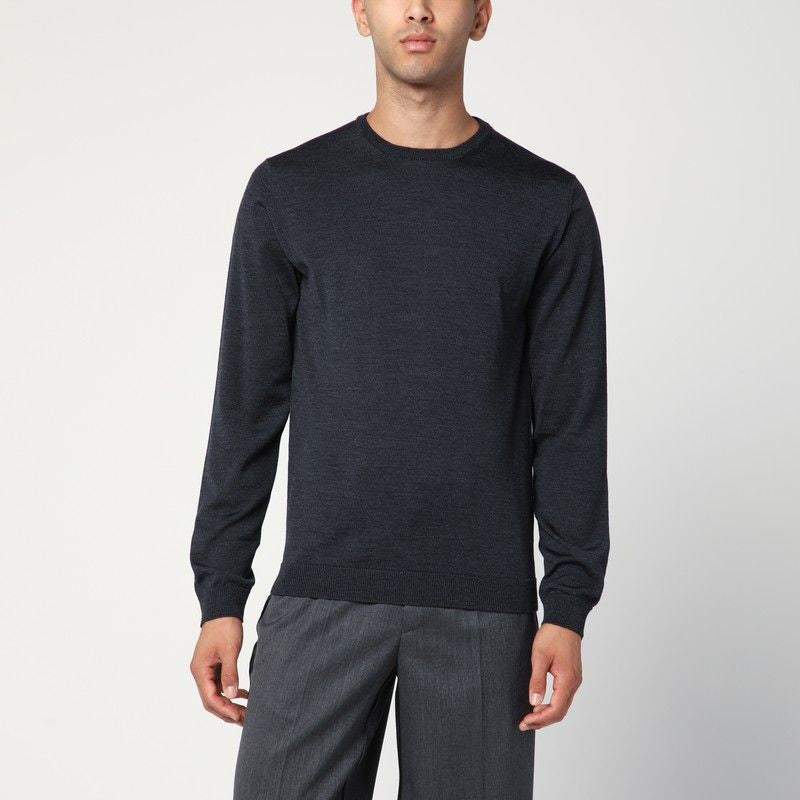 ROBERTO COLLINA Crew Neck Wool Sweater - Men’s FW25