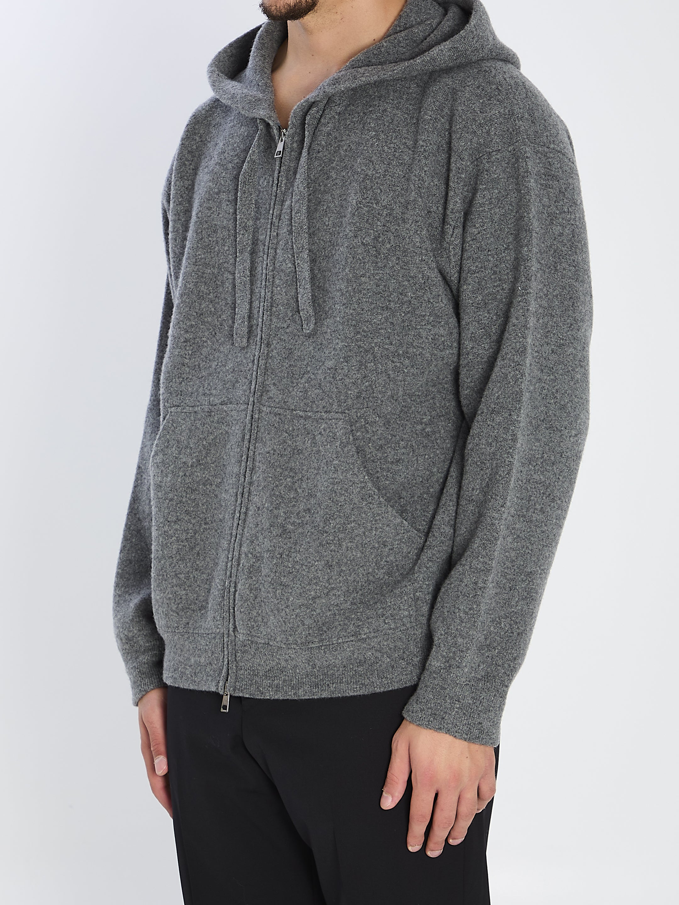 ROBERTO COLLINA Super-Fine Wool Hoodie - Size 50