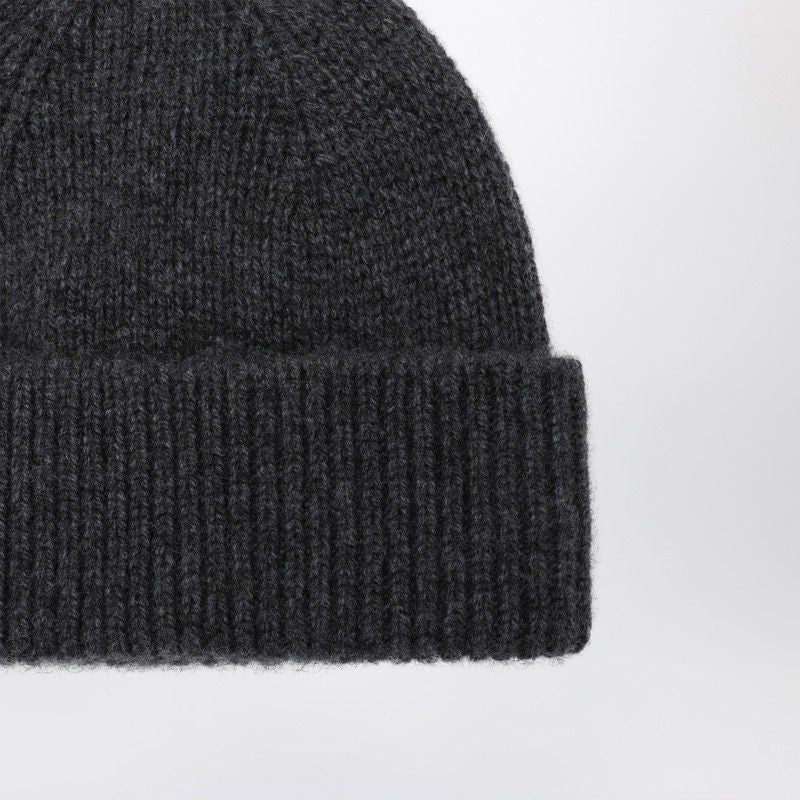 ROBERTO COLLINA Cashmere Beanie with Ribbed Cuff