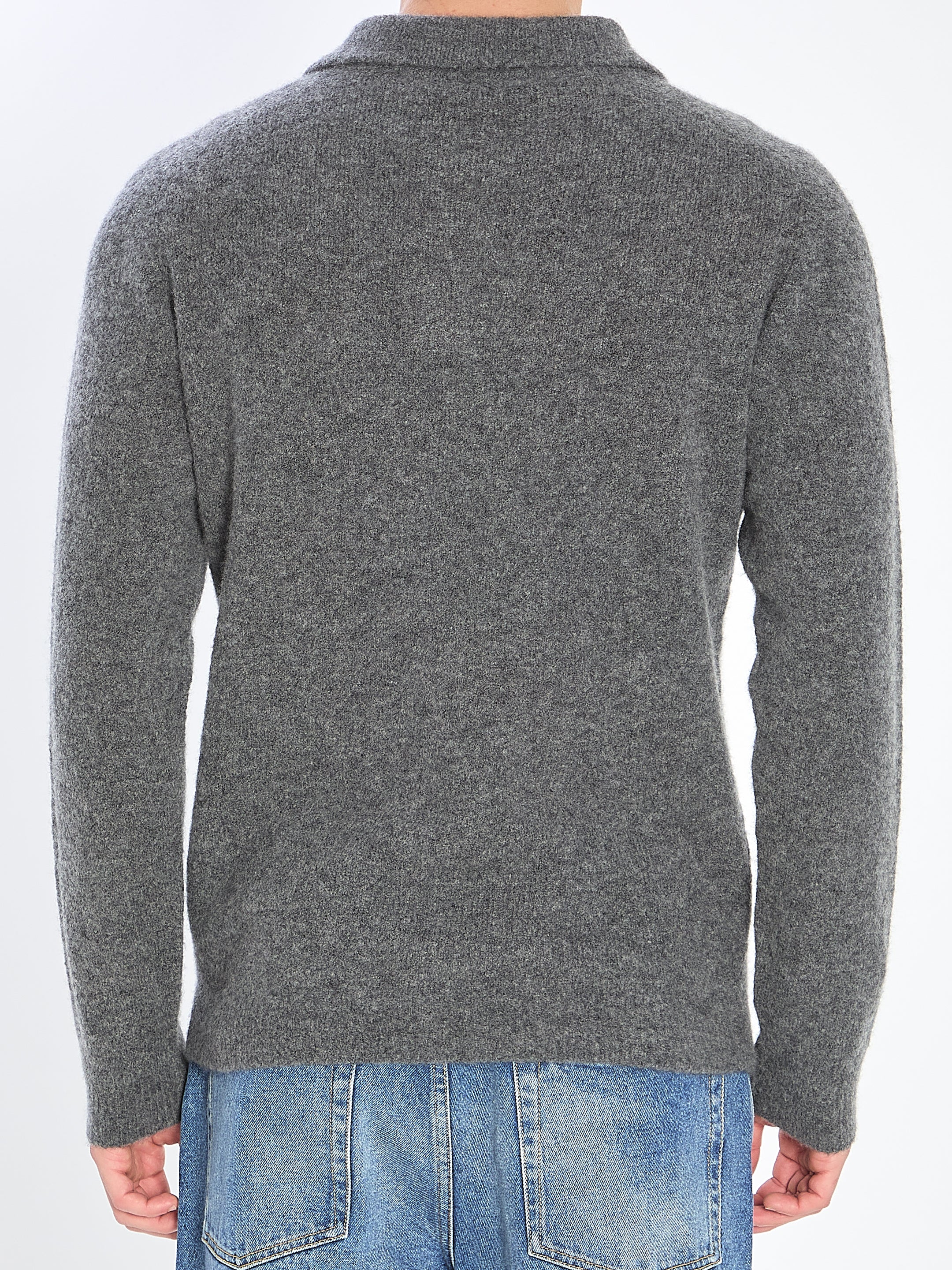 ROBERTO COLLINA Cashmere Blend Polo Shirt - Size 50