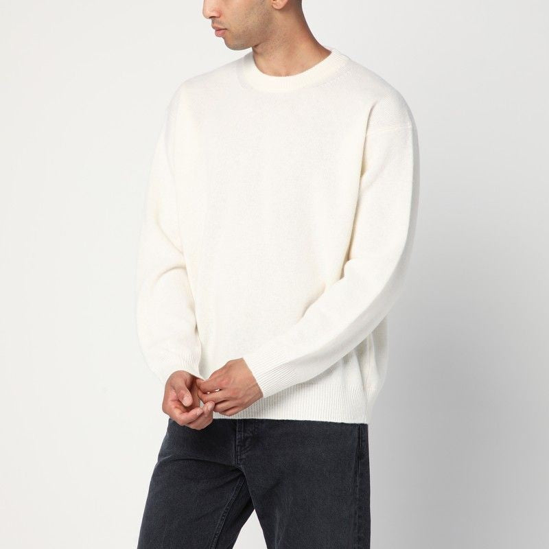 ROBERTO COLLINA Men's Wool and Cashmere Crew Neck Sweater
