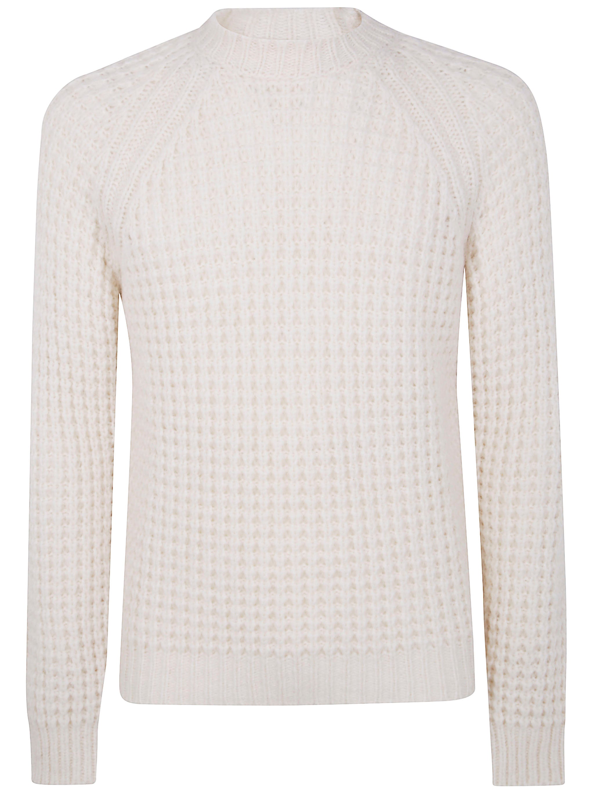 NUUR Military Stitch Long Sleeves Round Neck Sweater