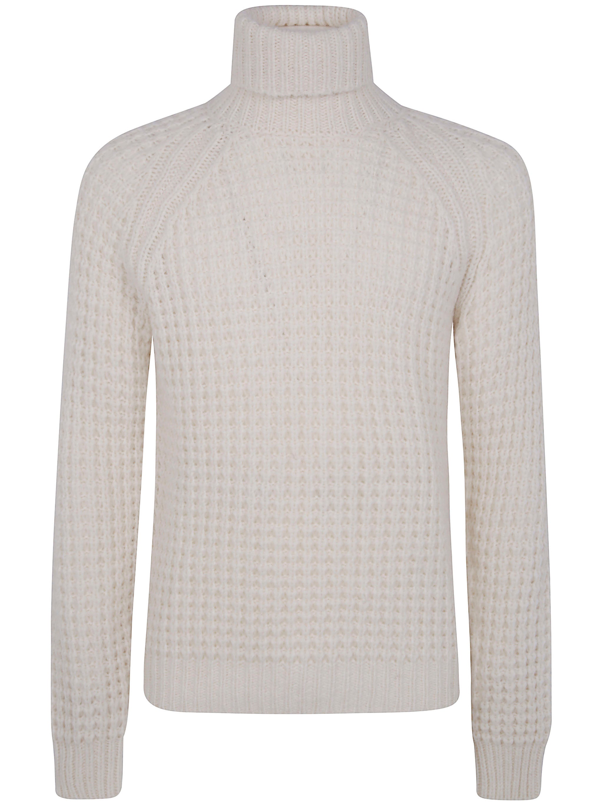 NUUR Military Stitch Long Sleeves Turtle Neck Sweater