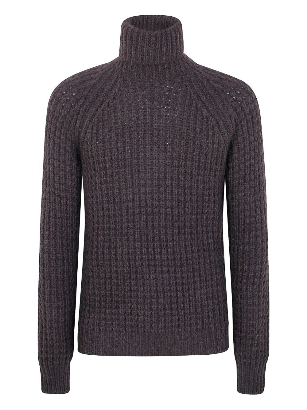 NUUR Military Stitch Long Sleeves Turtle Neck Sweater