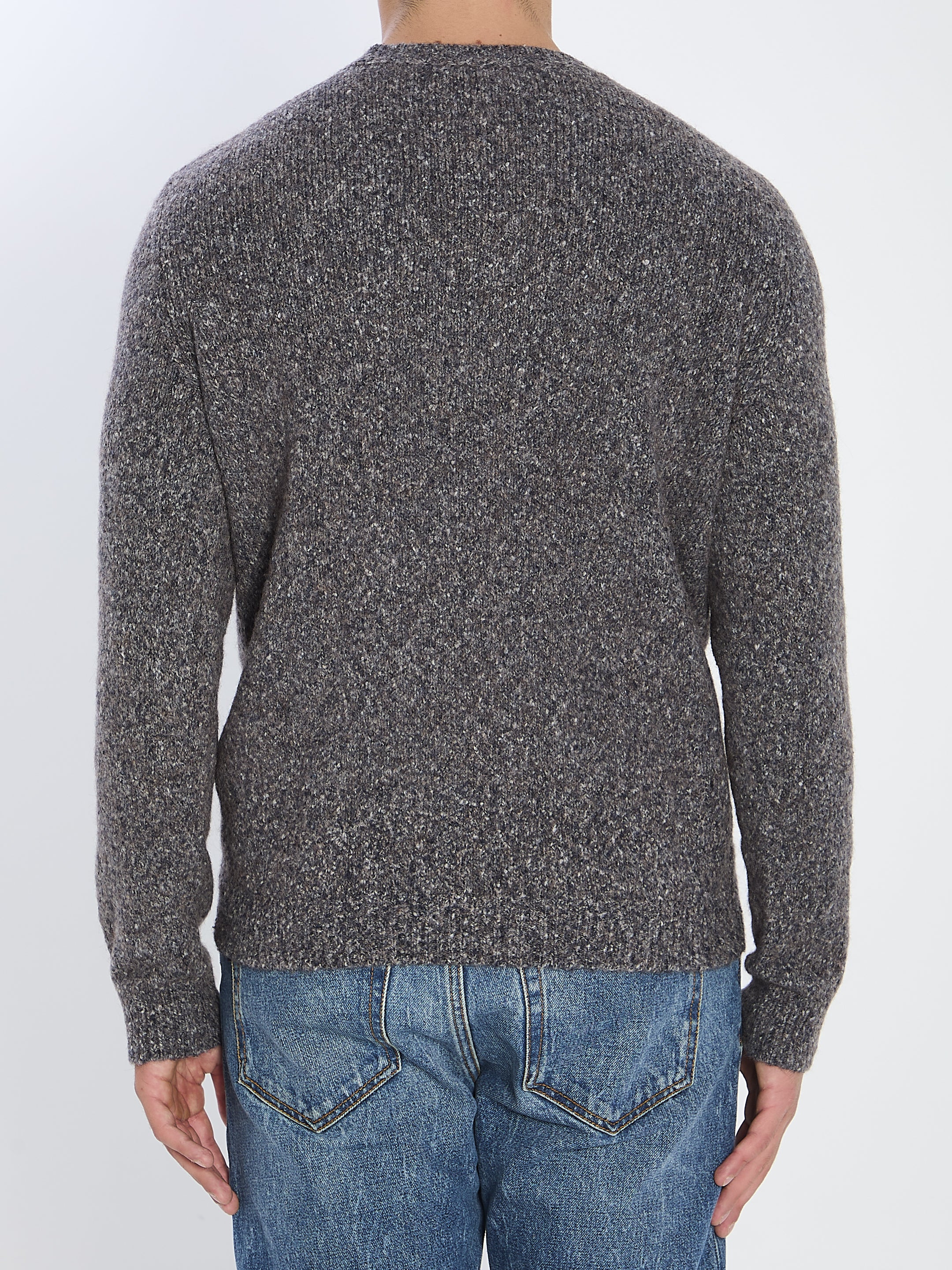 ROBERTO COLLINA Men's Knit Pullover with Crew Neck - Size 48