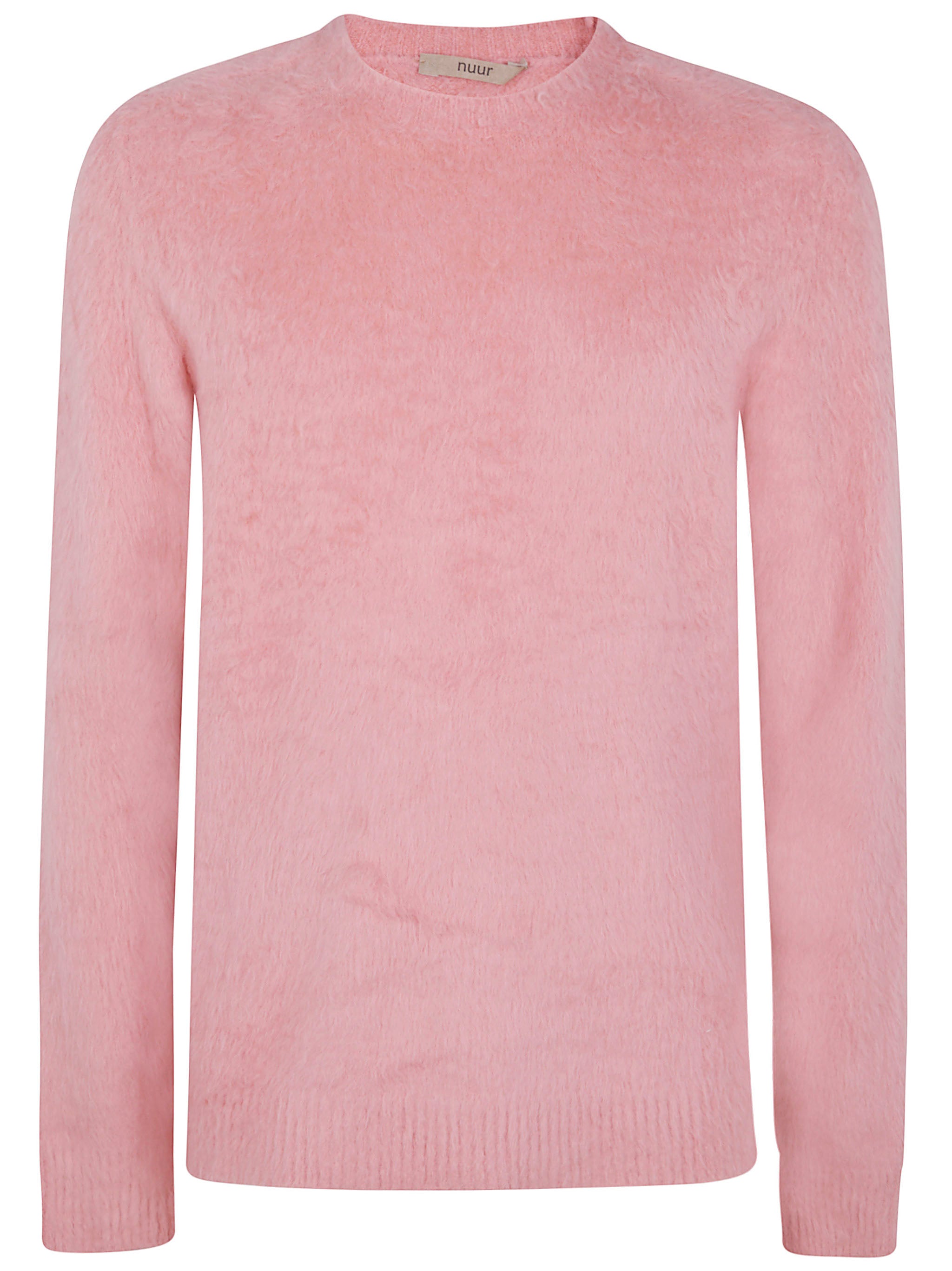 NUUR Long Sleeves Pressed Gauze Round Neck Sweater