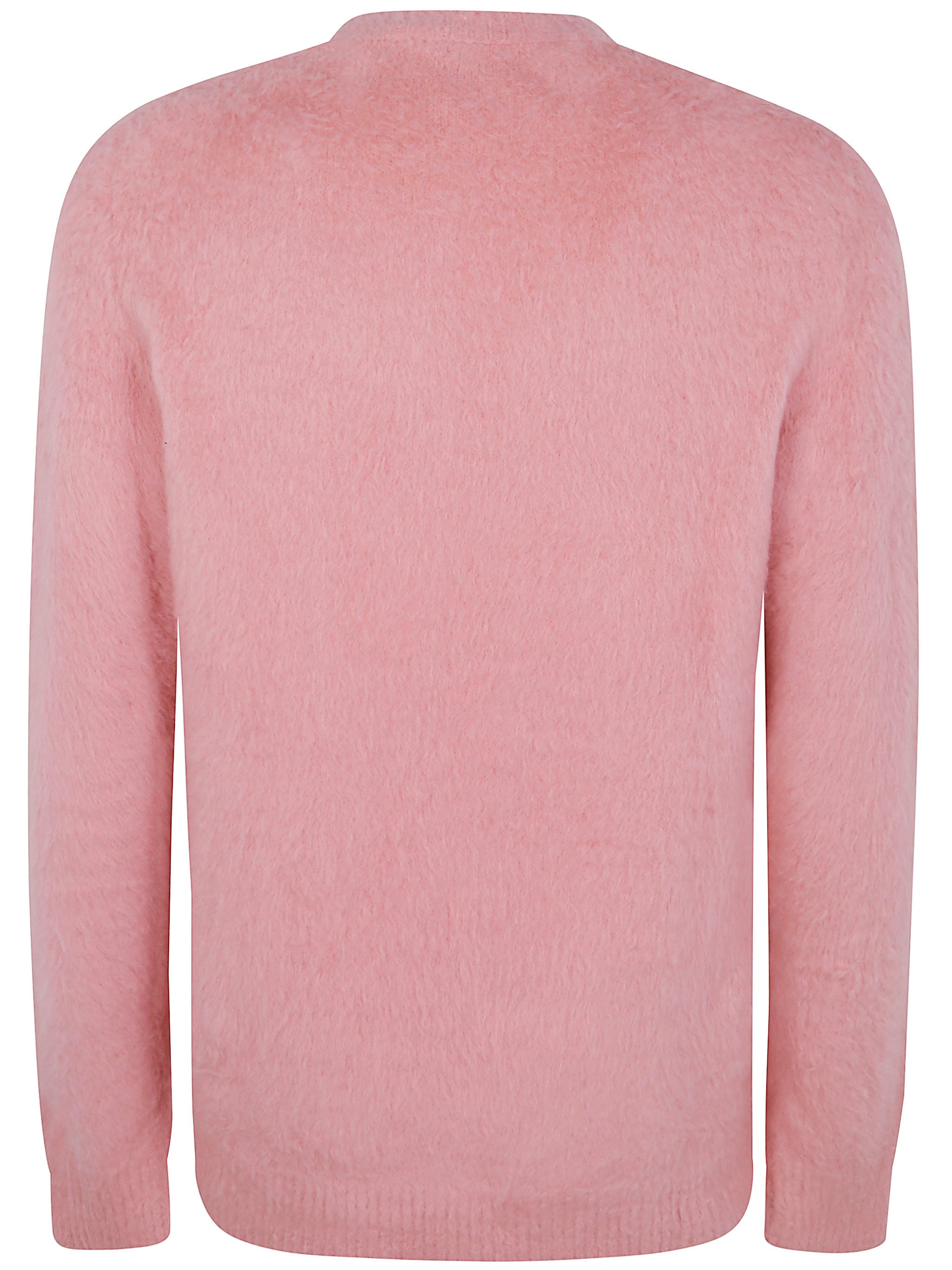 NUUR Long Sleeves Pressed Gauze Round Neck Sweater