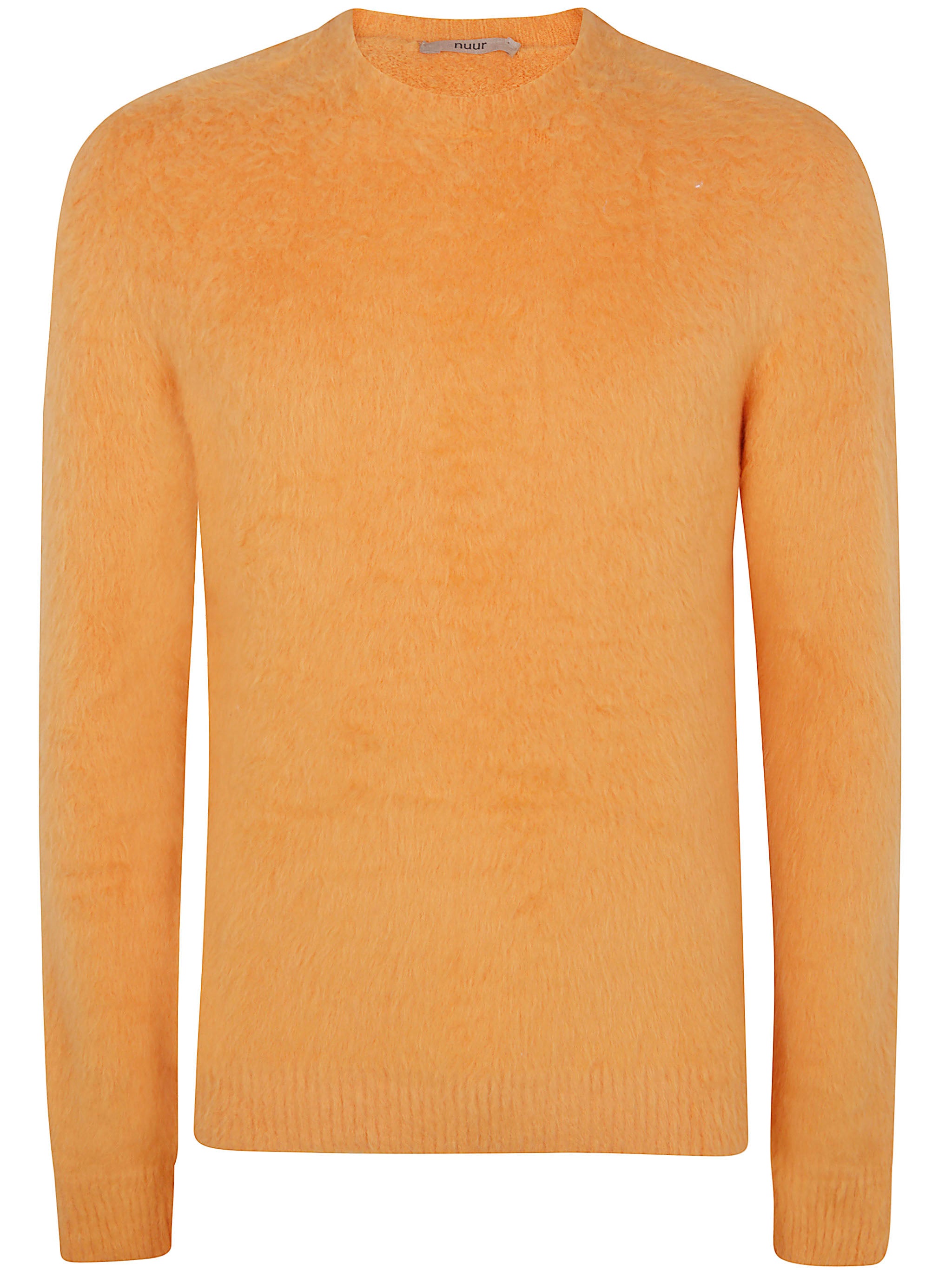 NUUR Men's Long Sleeve Pressed Gauze Round Neck Sweater