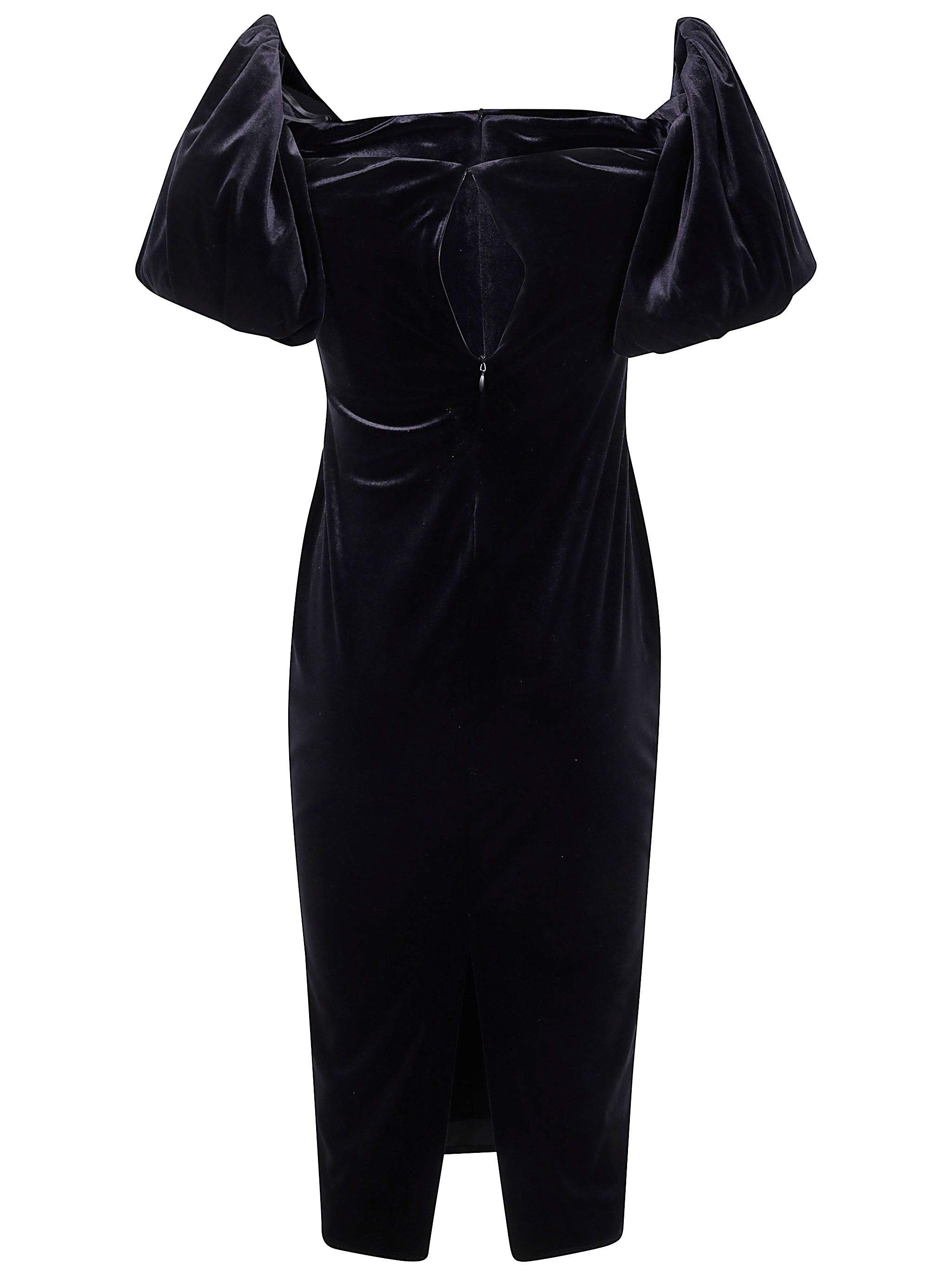 LAUREN RALPH LAUREN Short Sleeves Luxe Velvet Cocktail Dress