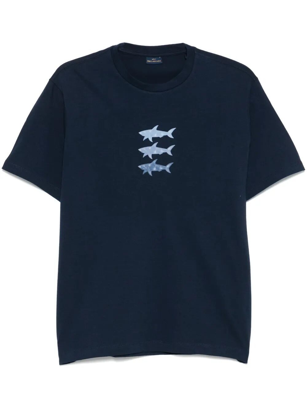 PAUL & SHARK Sharks Print Cotton T-Shirt for Men
