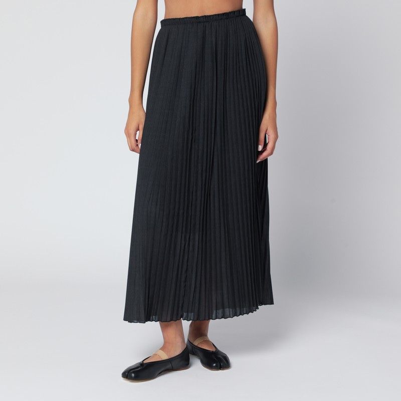 MKDT STUDIO Pleated Midi Skirt for Women